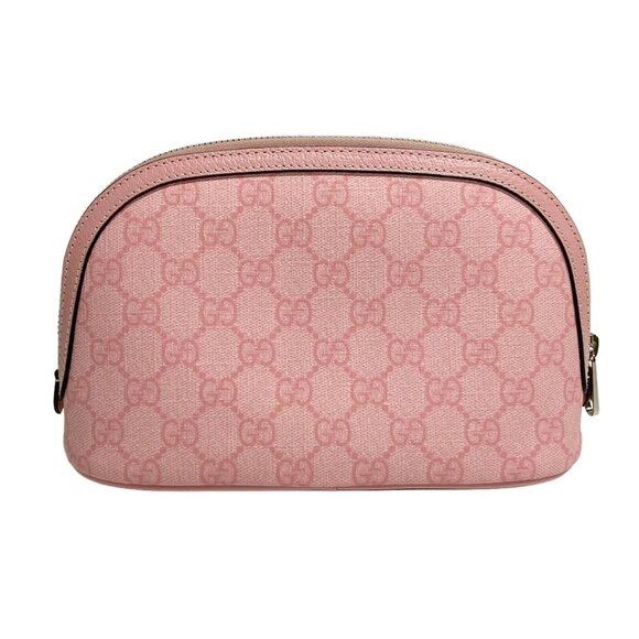 GUCCI GG Supreme Small Case Pink PVC Leather Pouch bran451-101825 - Picture 2 of 6